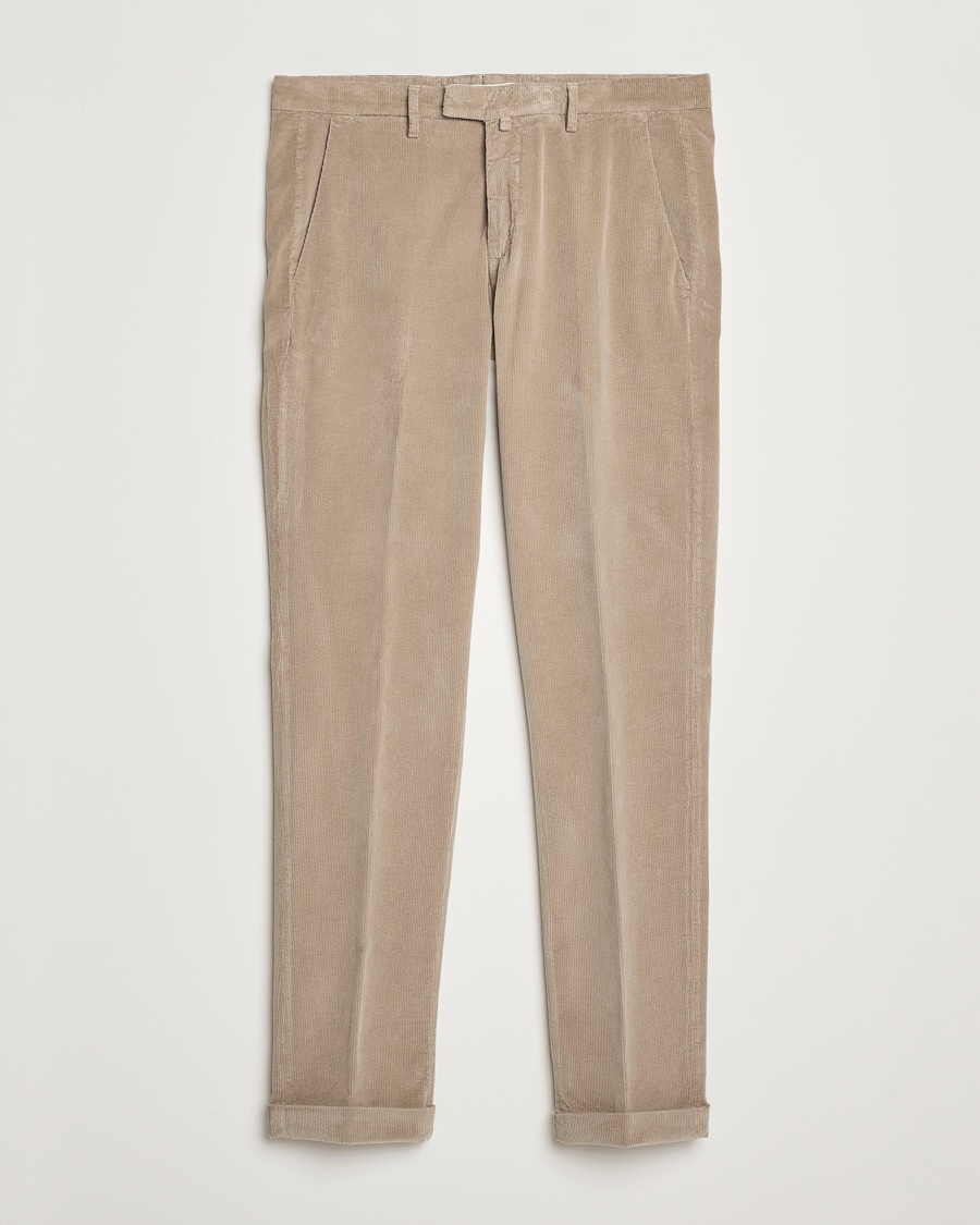 Herre | Bukser | Briglia 1949 | Slim Fit Corduroy Trousers Beige