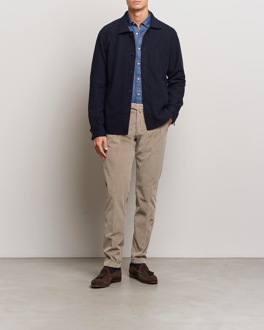Herre | Bukser | Briglia 1949 | Slim Fit Corduroy Trousers Beige