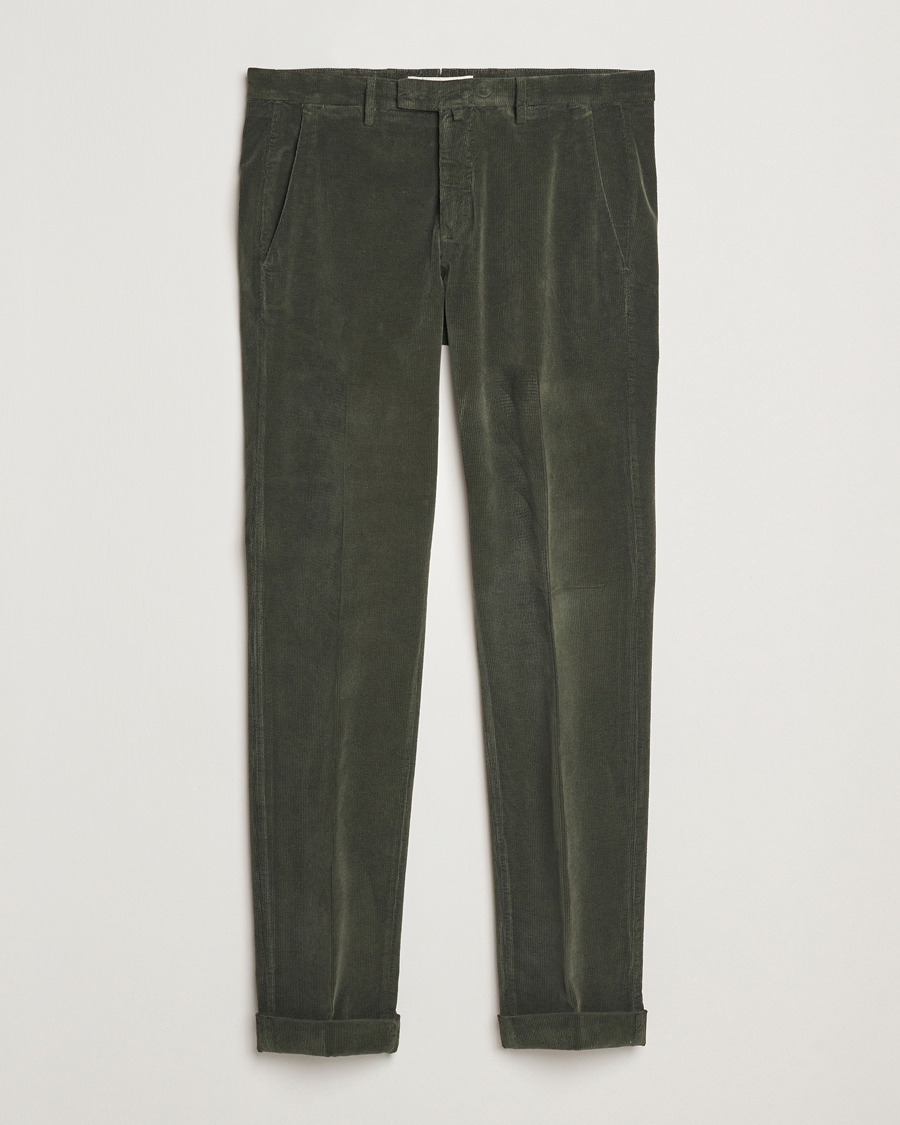 Herre | Bukser | Briglia 1949 | Slim Fit Corduroy Trousers Dark Green