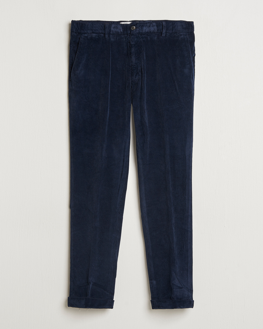 Herre | Bukser | Briglia 1949 | Easy Fit Corduroy Trousers Navy