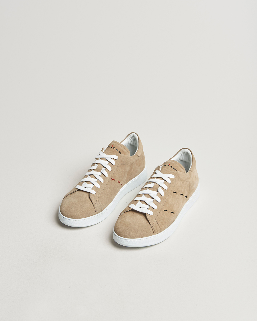 Herre | Kiton Plain Sneakers Beige Suede | Kiton | Plain Sneakers Beige Suede