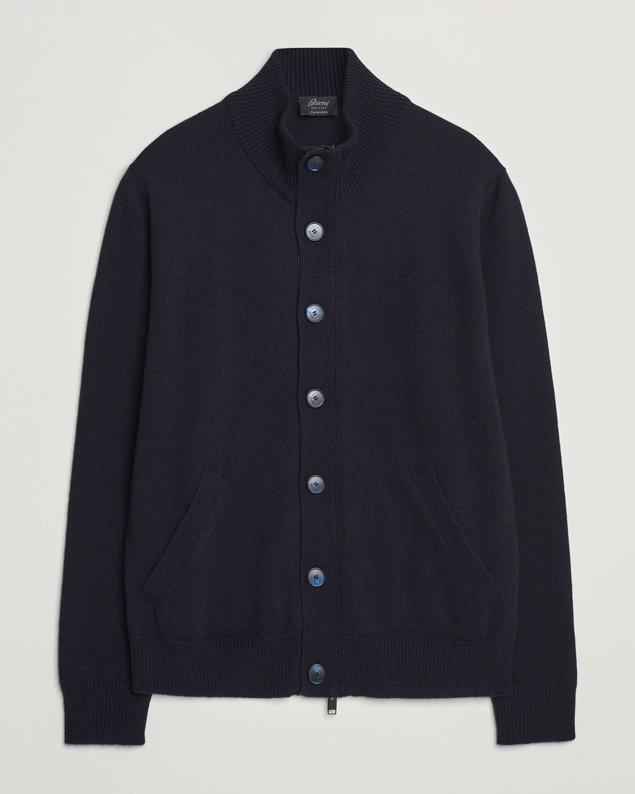 Herre | Trøjer | Brioni | Cashmere Cardigan Jacket Navy