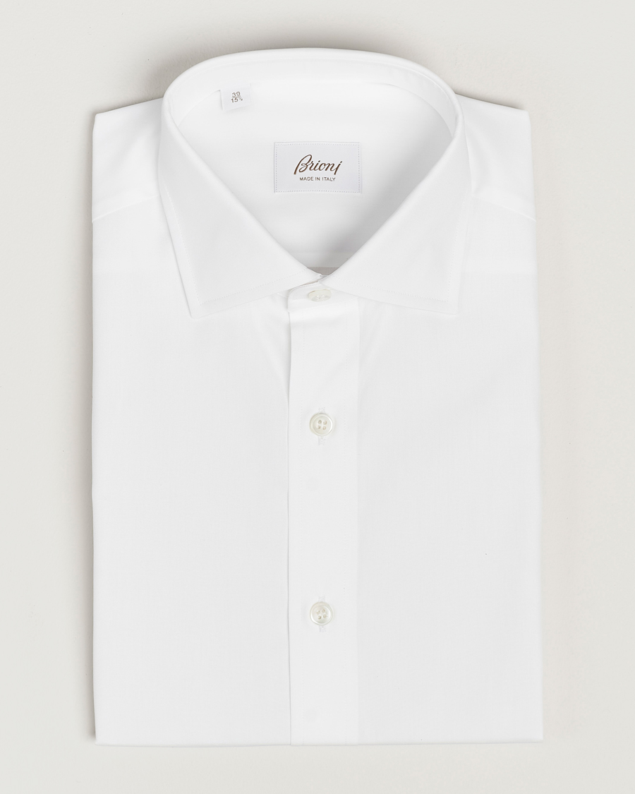 Herre | Skjorter | Brioni | Slim Fit Dress Shirt White