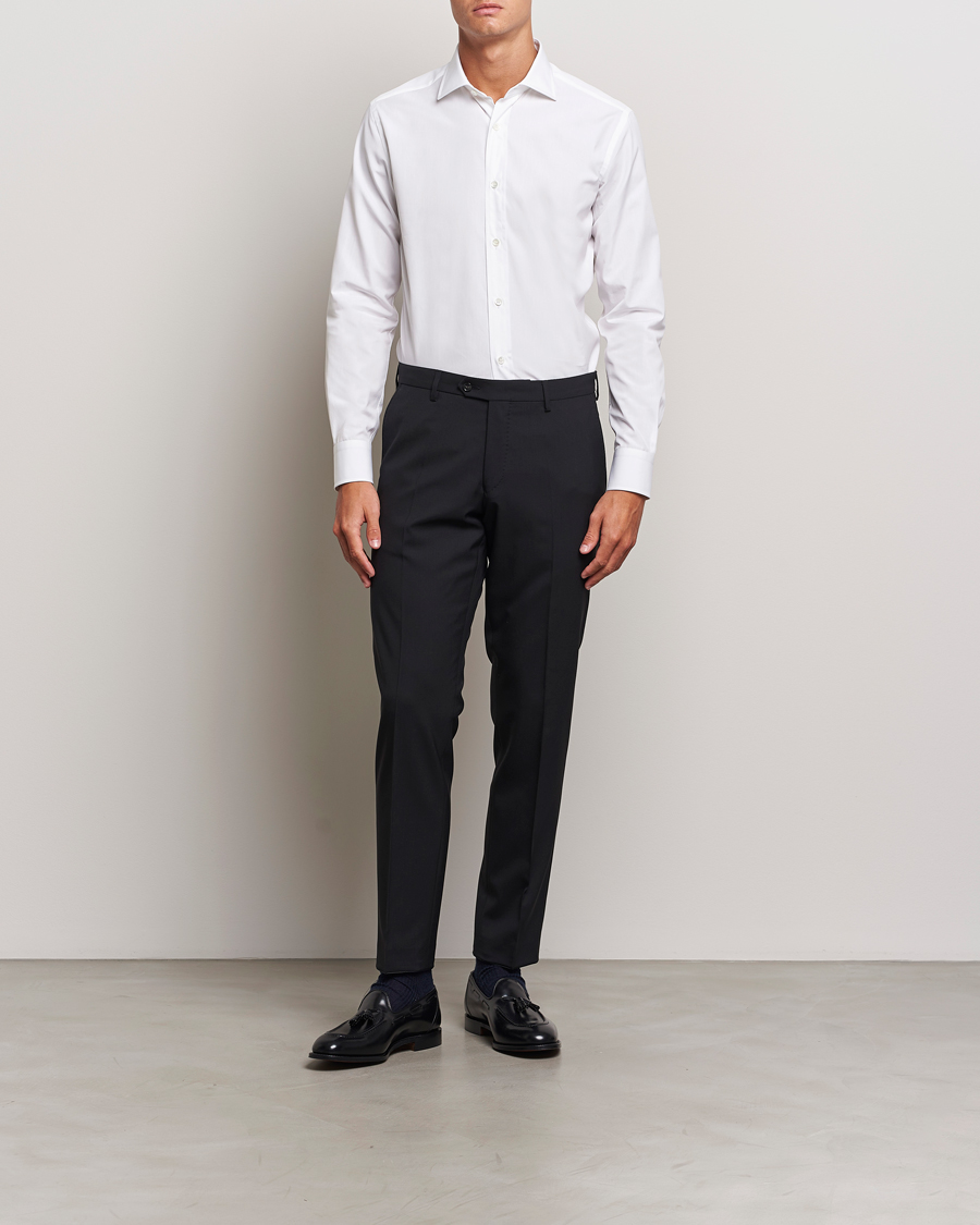 Herre | Skjorter | Brioni | Slim Fit Dress Shirt White