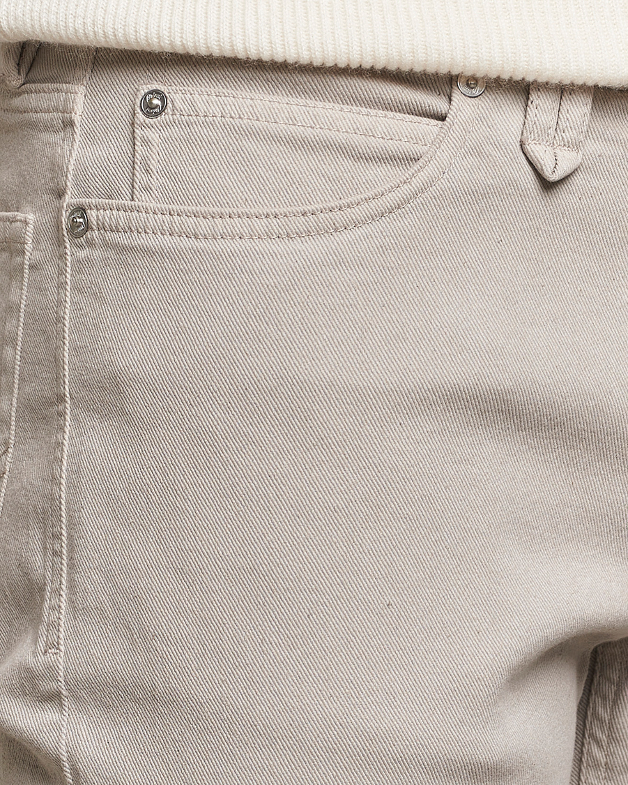 Herre | Bukser | Brioni | Slim Fit 5-Pocket Cotton Pants Light Beige