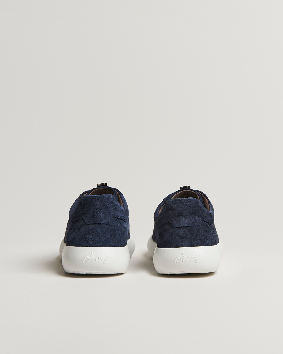 Herre | Brioni Cassetta Sneakers Navy Suede | Brioni | Cassetta Sneakers Navy Suede