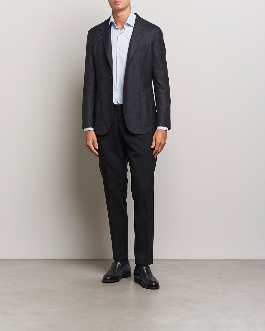Herre | Blazere & jakker | Boglioli | K Jacket Wool Hopsack Blazer Charcoal