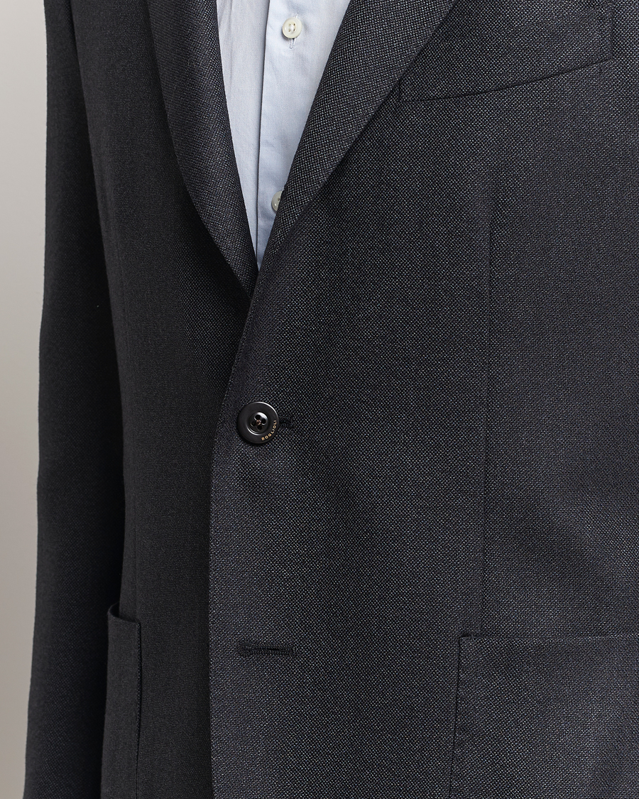 Herre | Blazere & jakker | Boglioli | K Jacket Wool Hopsack Blazer Charcoal