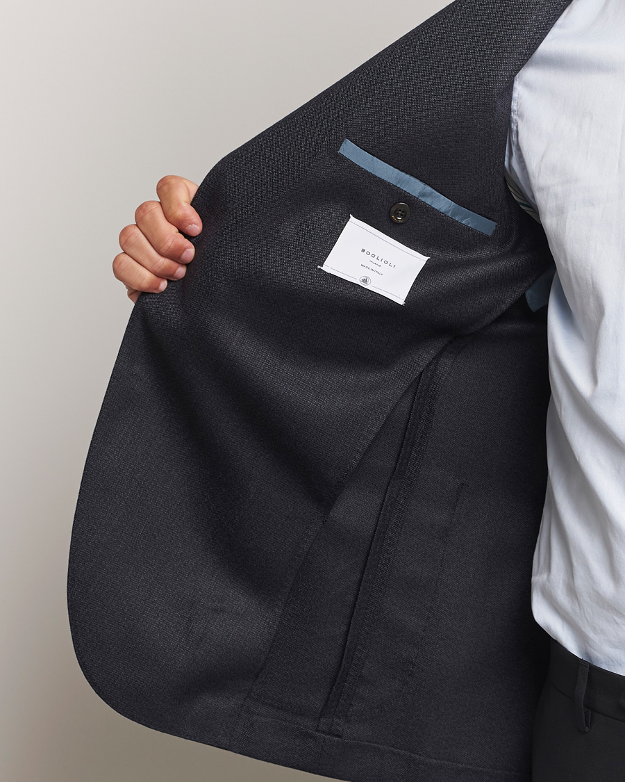 Herre | Blazere & jakker | Boglioli | K Jacket Wool Hopsack Blazer Charcoal