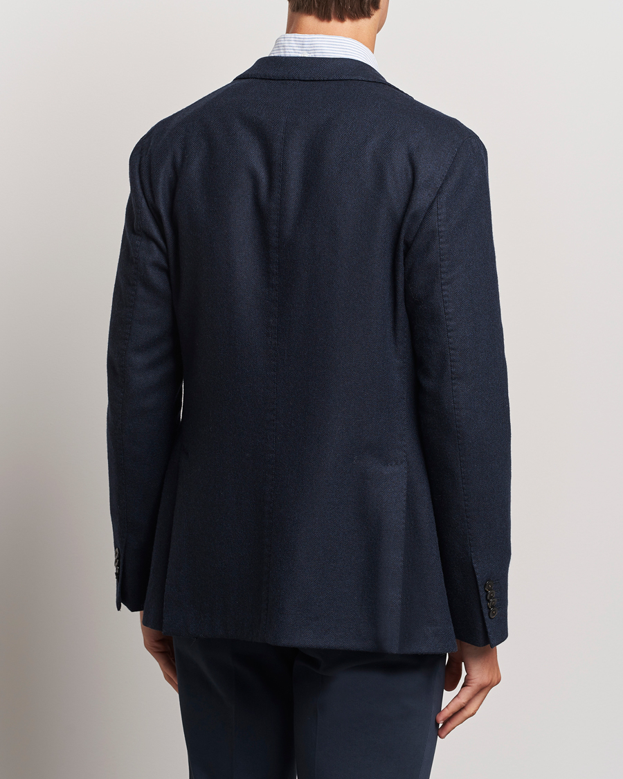 Herre | Blazere & jakker | Boglioli | K Jacket Wool Herringbone Blazer Navy