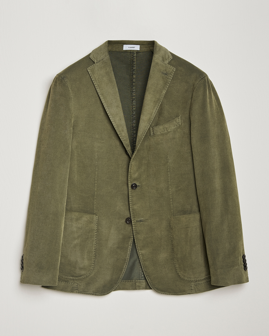 Herre | Blazere & jakker | Boglioli | K Jacket Corduroy Blazer Dark Green