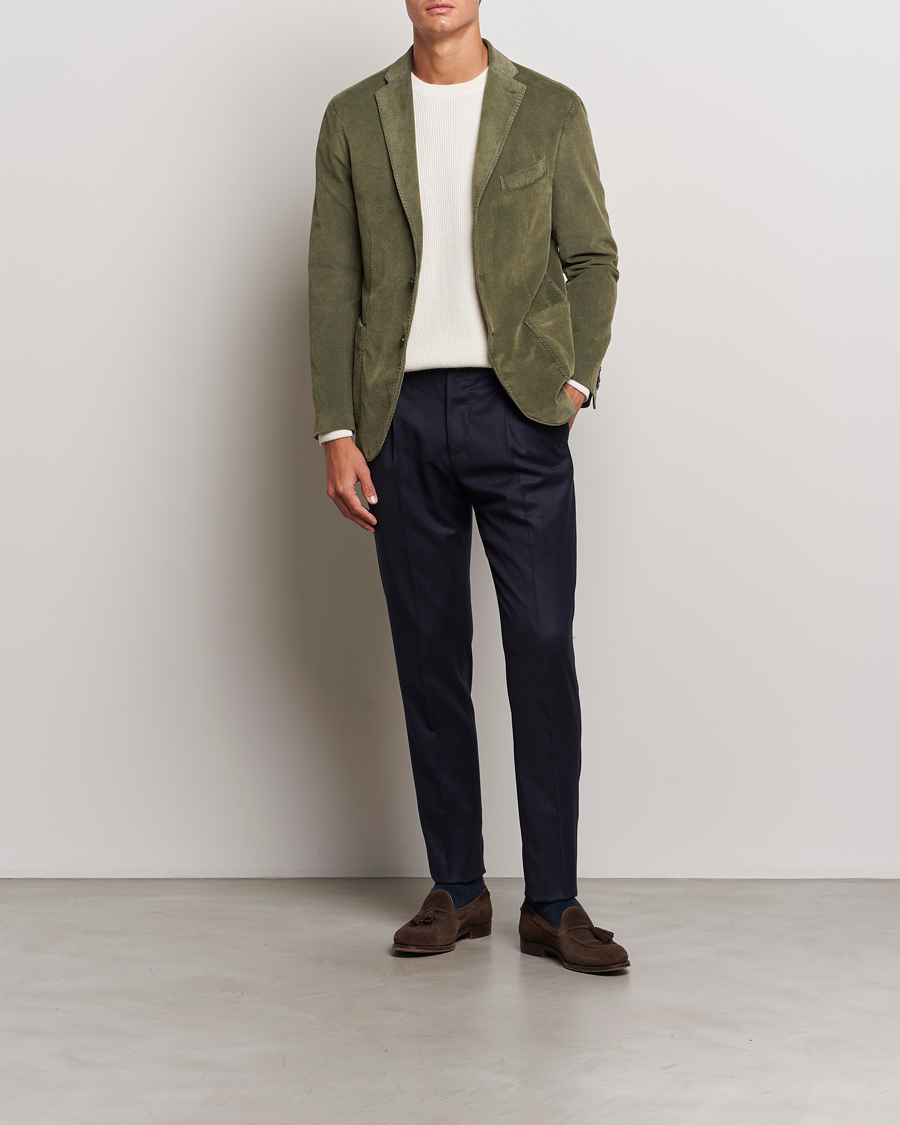 Herre | Blazere & jakker | Boglioli | K Jacket Corduroy Blazer Dark Green