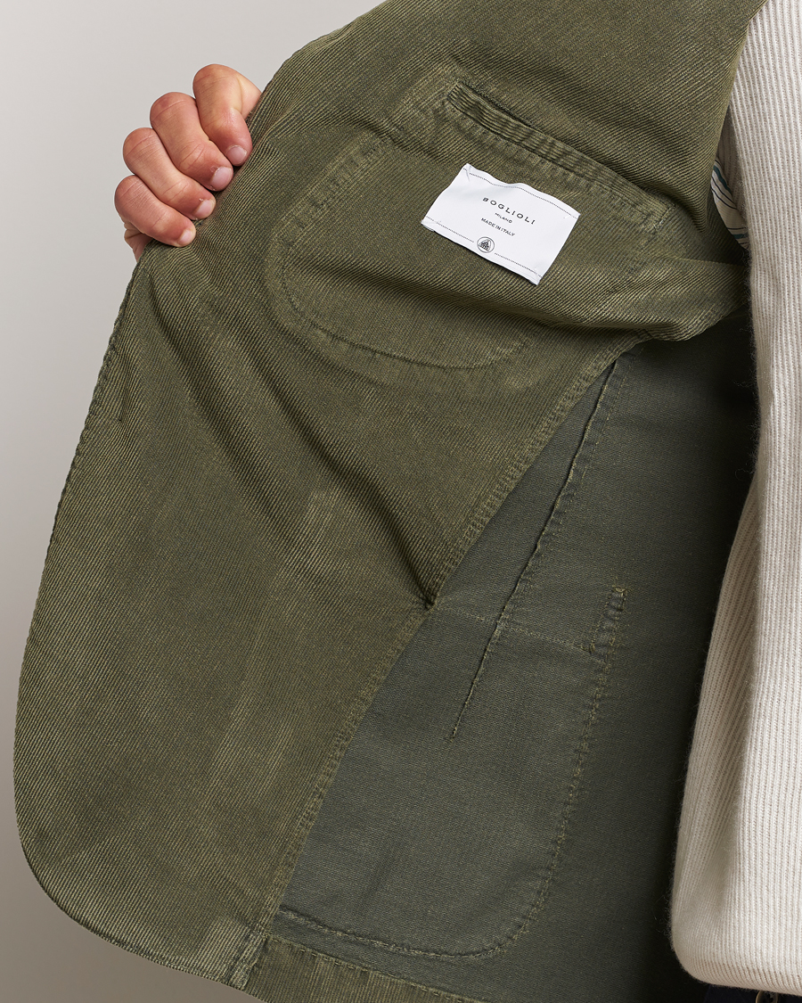 Herre | Blazere & jakker | Boglioli | K Jacket Corduroy Blazer Dark Green