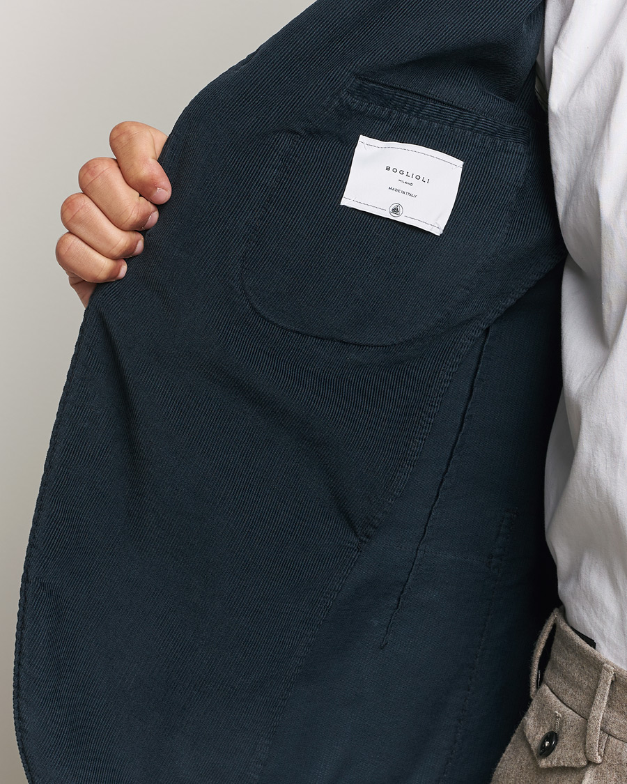 Herre | Blazere & jakker | Boglioli | K Jacket Corduroy Blazer Navy