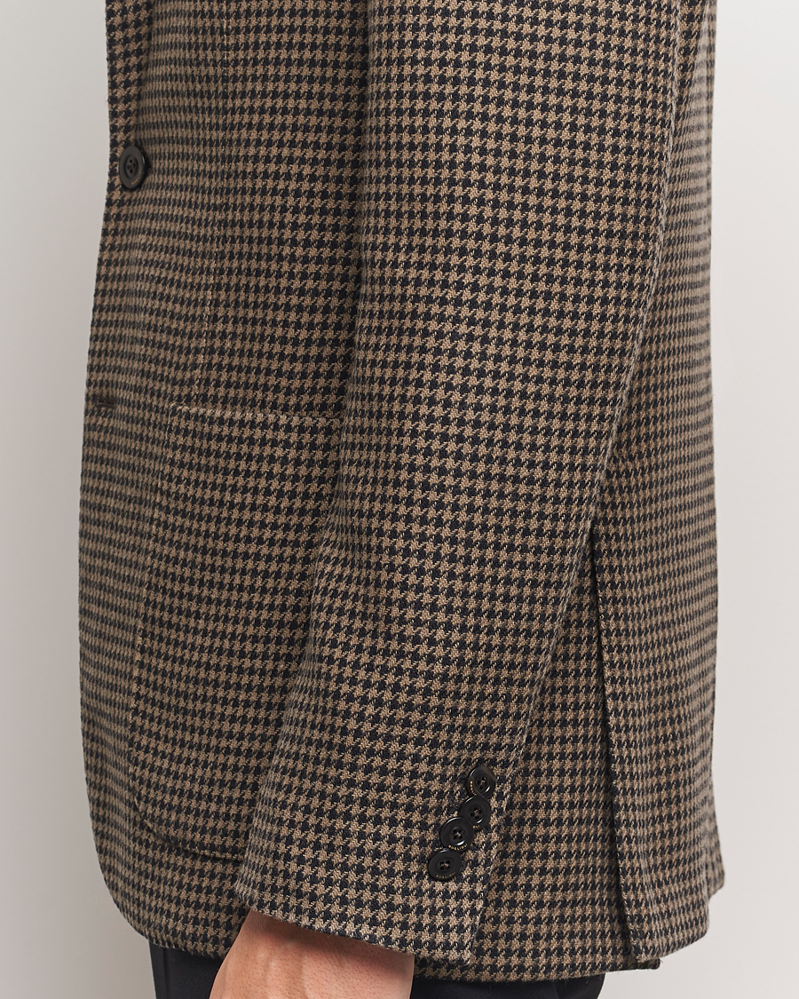 Herre | Blazere & jakker | Boglioli | K Jacket Houndstooth Wool Blazer Brown