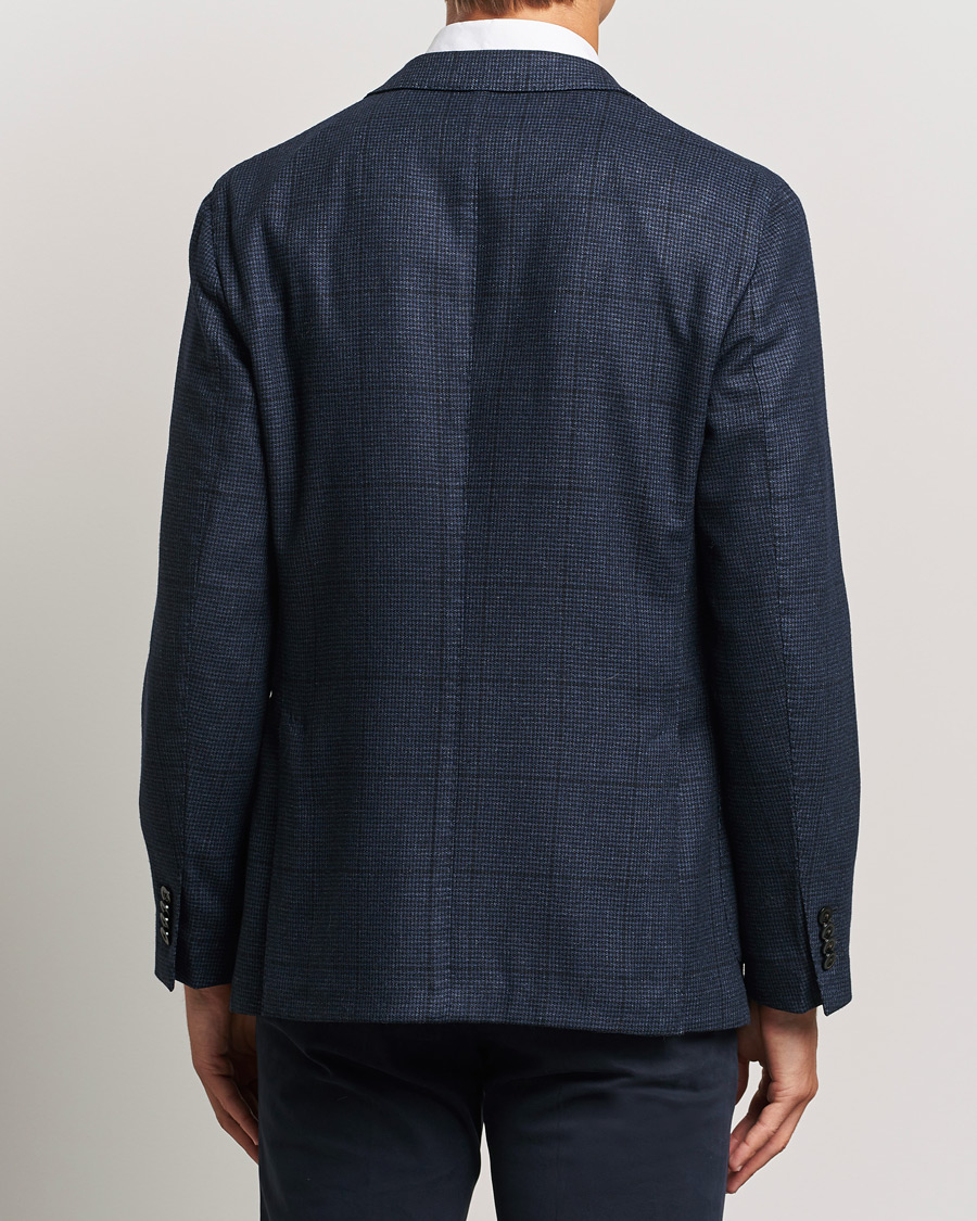 Herre | Blazere & jakker | Boglioli | K Jacket Overcheck Wool Blazer Navy