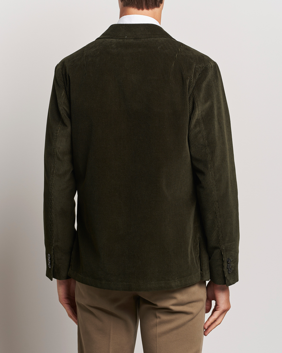 Herre | Blazere & jakker | Boglioli | Wale Corduroy Painter Jacket Dark Green