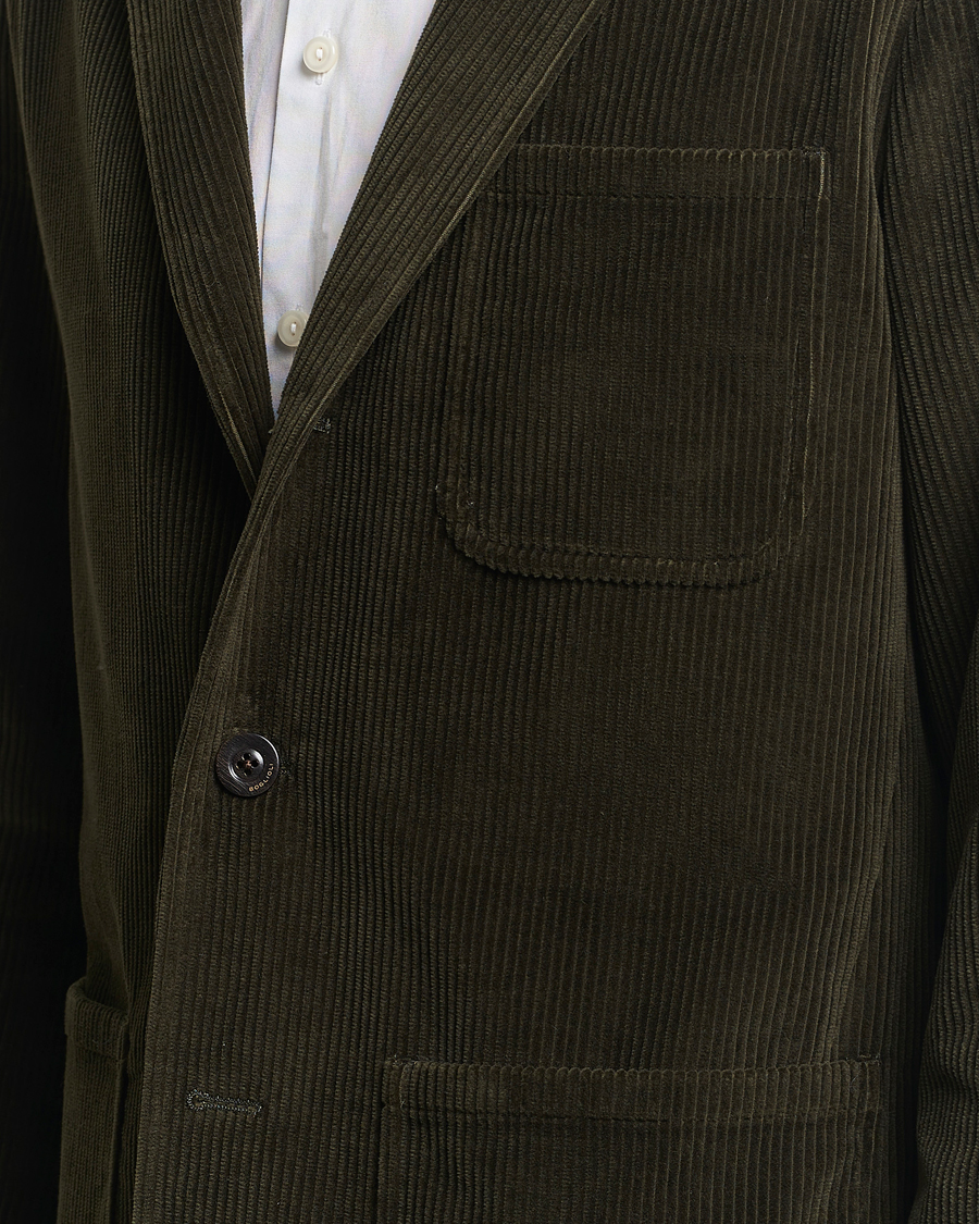 Herre | Blazere & jakker | Boglioli | Wale Corduroy Painter Jacket Dark Green