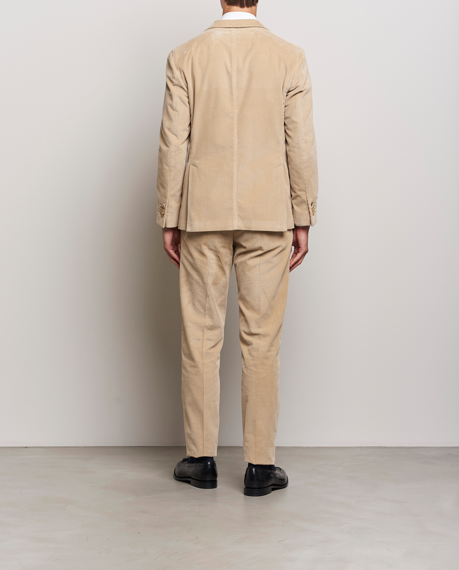 Herre | Jakkesæt | Boglioli | K Jacket Wale Corduroy Suit Beige