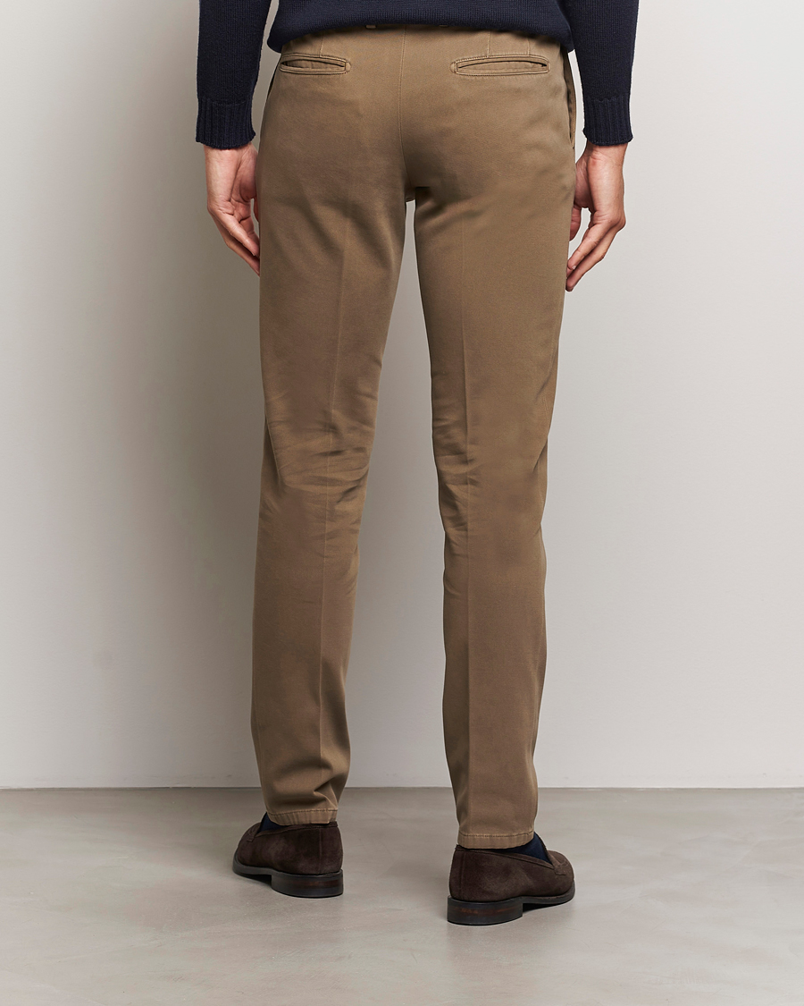 Herre | Bukser | Boglioli | Cotton Twill Trousers Brown