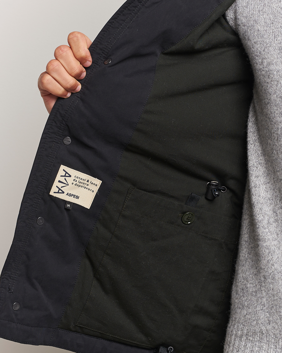 Herre | Jakker | Aspesi | Cotton Field Jacket Midnight