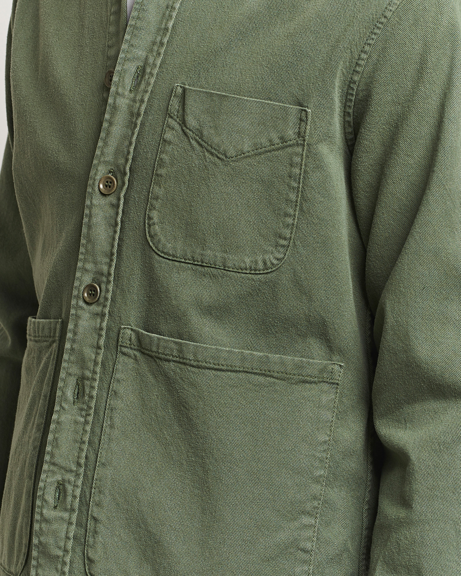 Herre | Skjorter | Aspesi | Cotton Utility Shirt Green