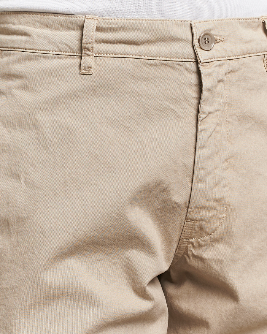 Herre | Bukser | Aspesi | Garment Dyed Cotton Pants Beige