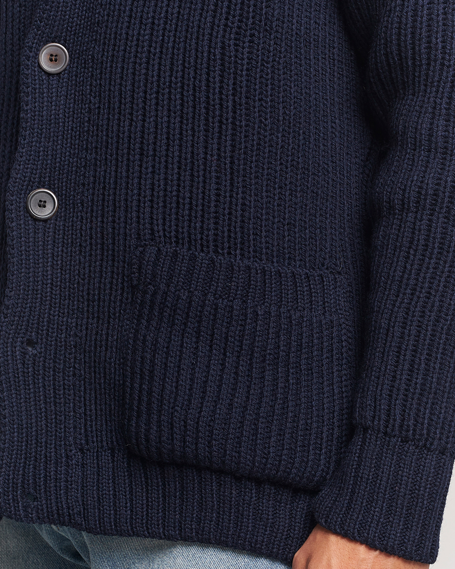 Herre | Trøjer | Gloverall | Shawl Collar Cardigan Navy