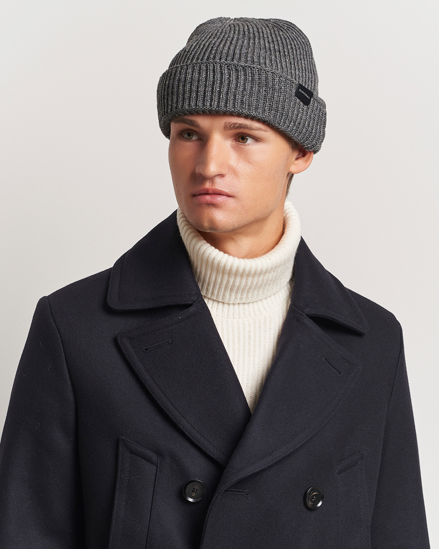Herre | Gloverall Fisherman Lambswool Beanie Grey | Gloverall | Fisherman Lambswool Beanie Grey