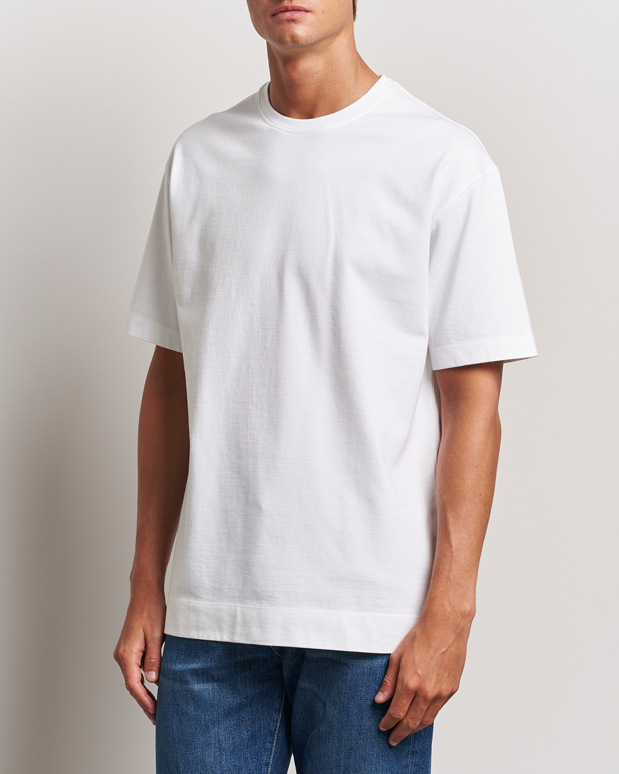 Herre | T-Shirts | Massimo Alba | Nevis Cotton T-Shirt White