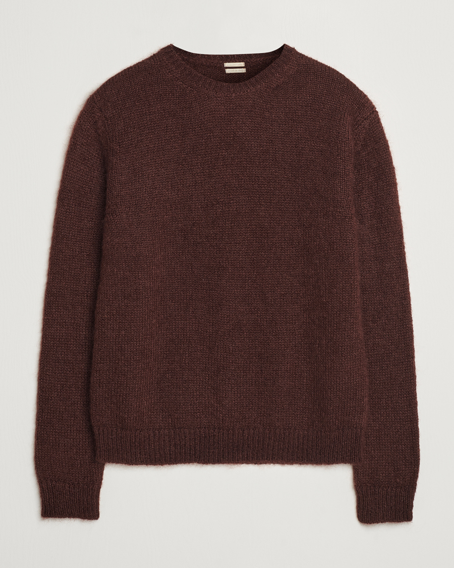Herre | Trøjer | Massimo Alba | Mohair Crew Neck Cocco