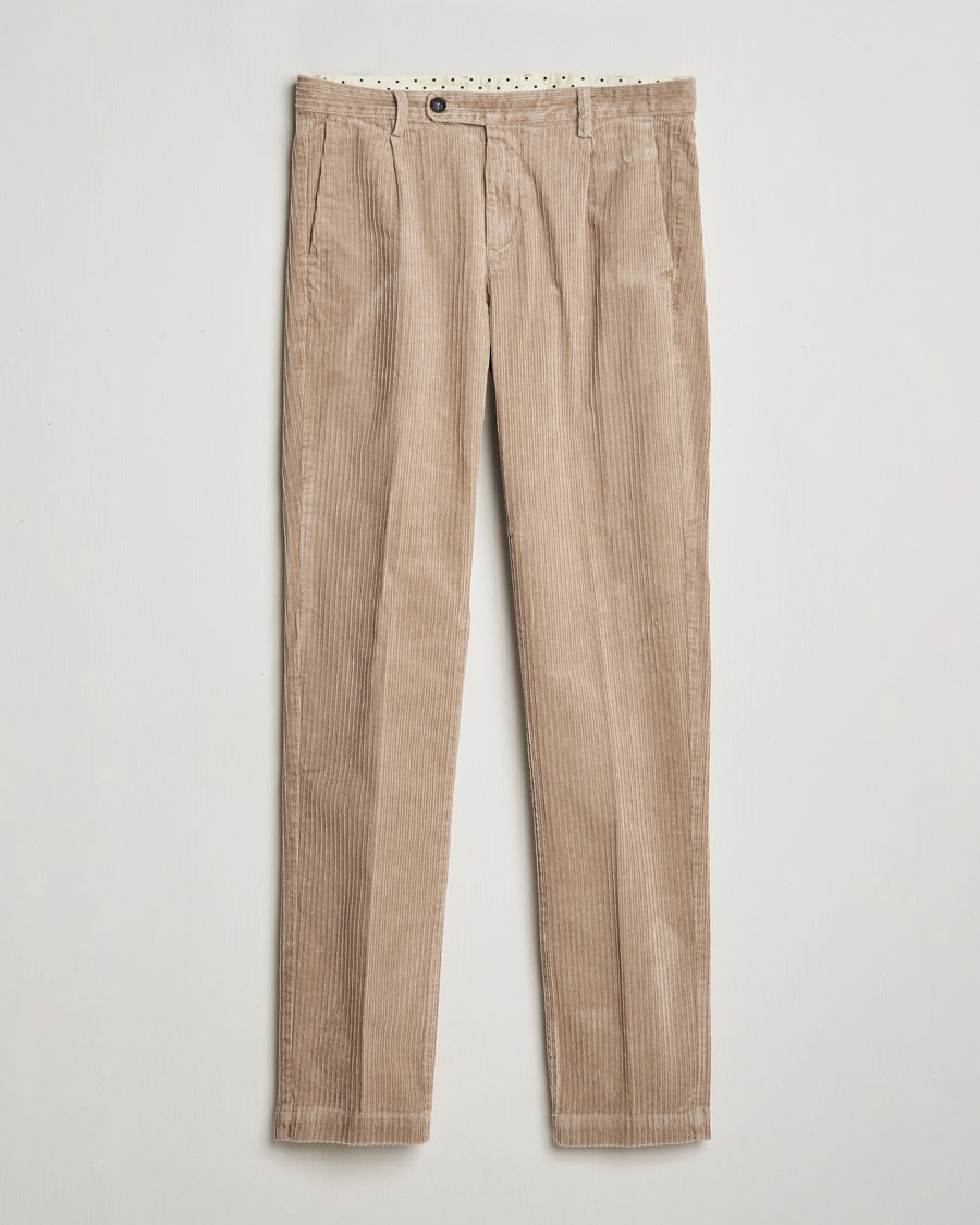 Herre | Bukser | Massimo Alba | Ionio Wale Corduroy Trousers Beige