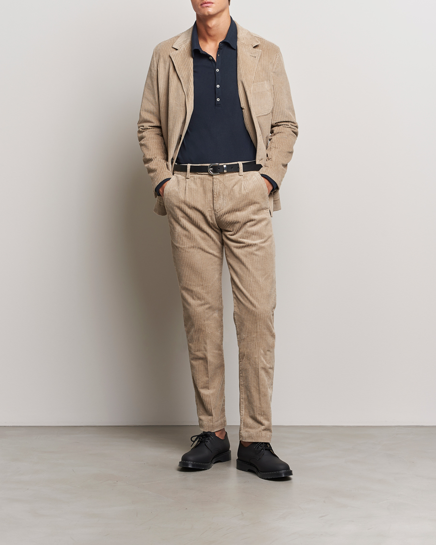 Herre | Bukser | Massimo Alba | Ionio Wale Corduroy Trousers Beige
