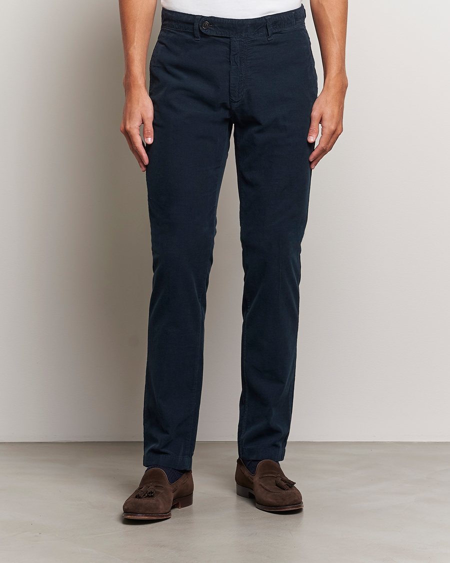 Herre | Bukser | Massimo Alba | Baby Corduroy Trousers Navy