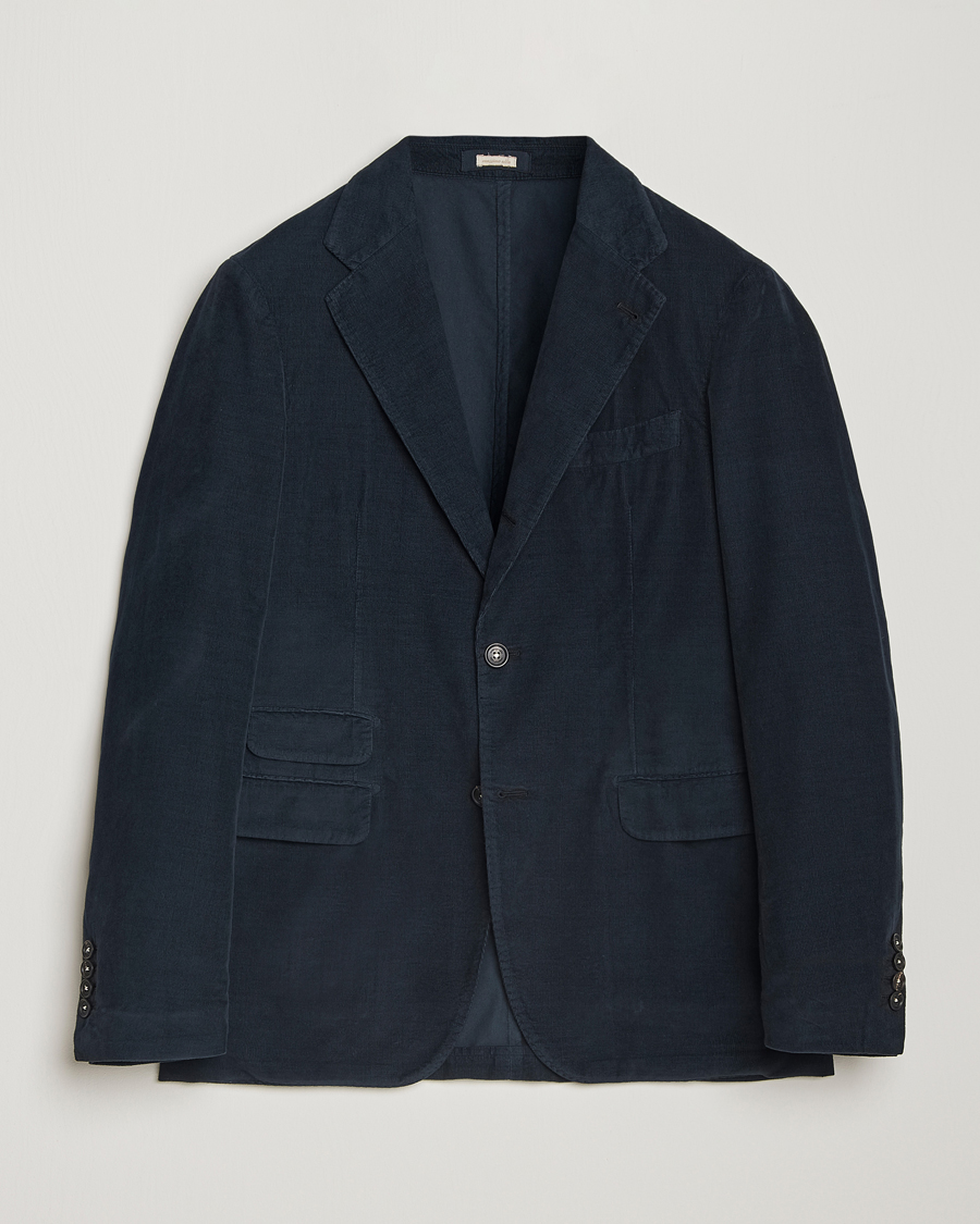 Herre | Blazere & jakker | Massimo Alba | Baby Corduroy Blazer Navy