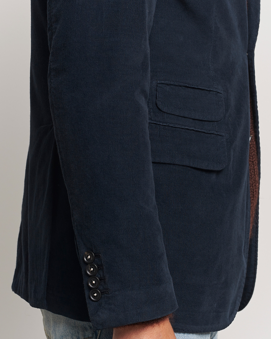 Herre | Blazere & jakker | Massimo Alba | Baby Corduroy Blazer Navy
