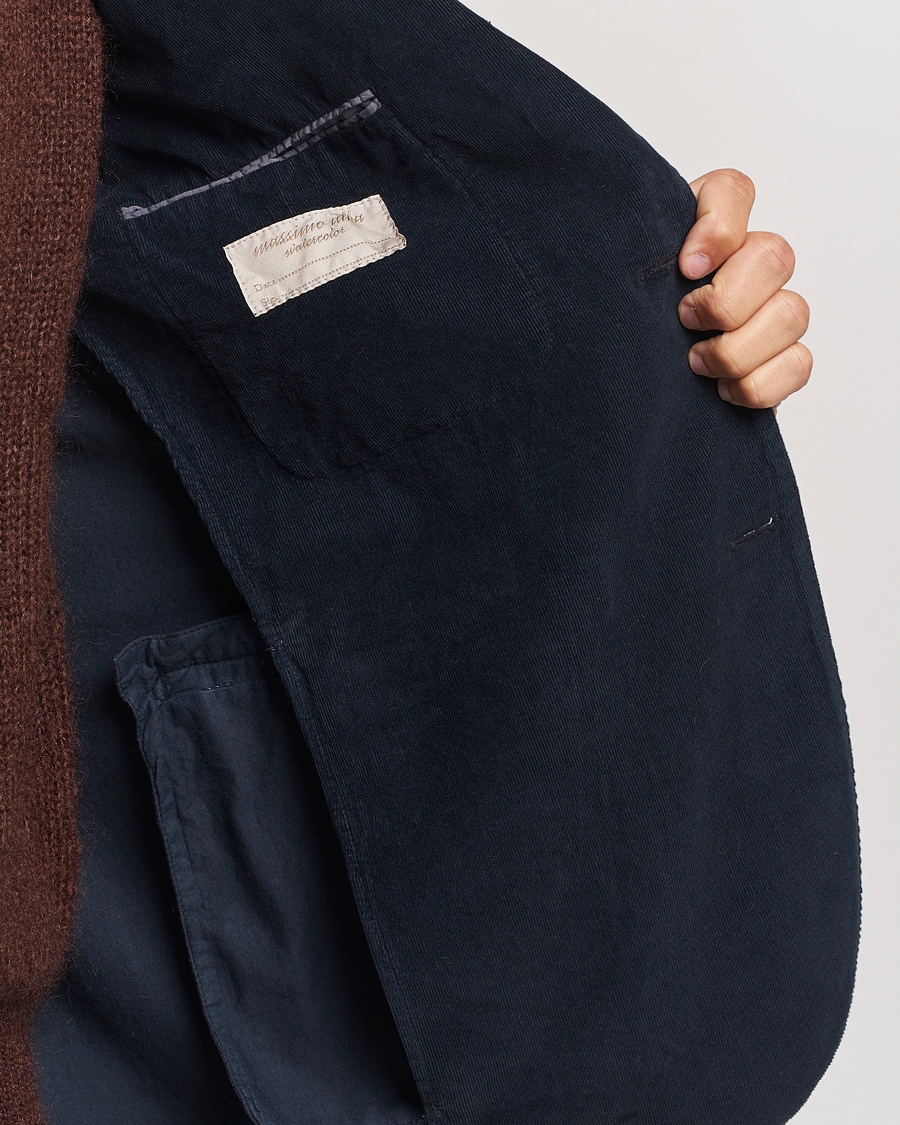 Herre | Blazere & jakker | Massimo Alba | Baby Corduroy Blazer Navy