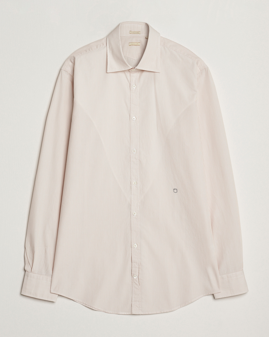 Herre | Skjorter | Massimo Alba | Genova Casual Shirt Beige Stripe
