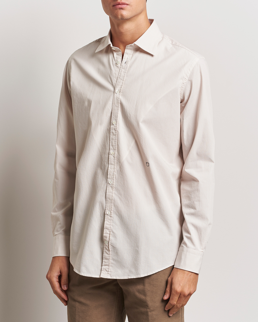 Herre | Skjorter | Massimo Alba | Genova Casual Shirt Beige Stripe