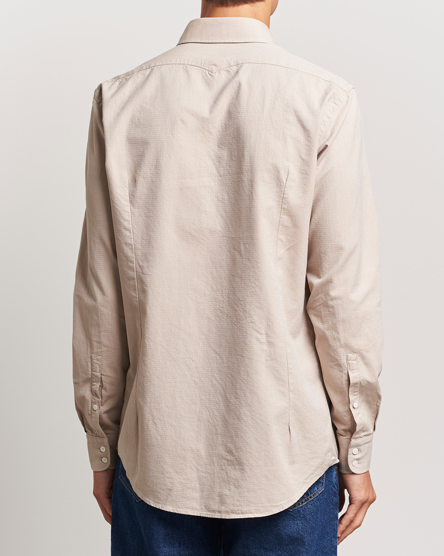 Herre | Skjorter | Massimo Alba | Canary Cotton Voile Casual Shirt Beige