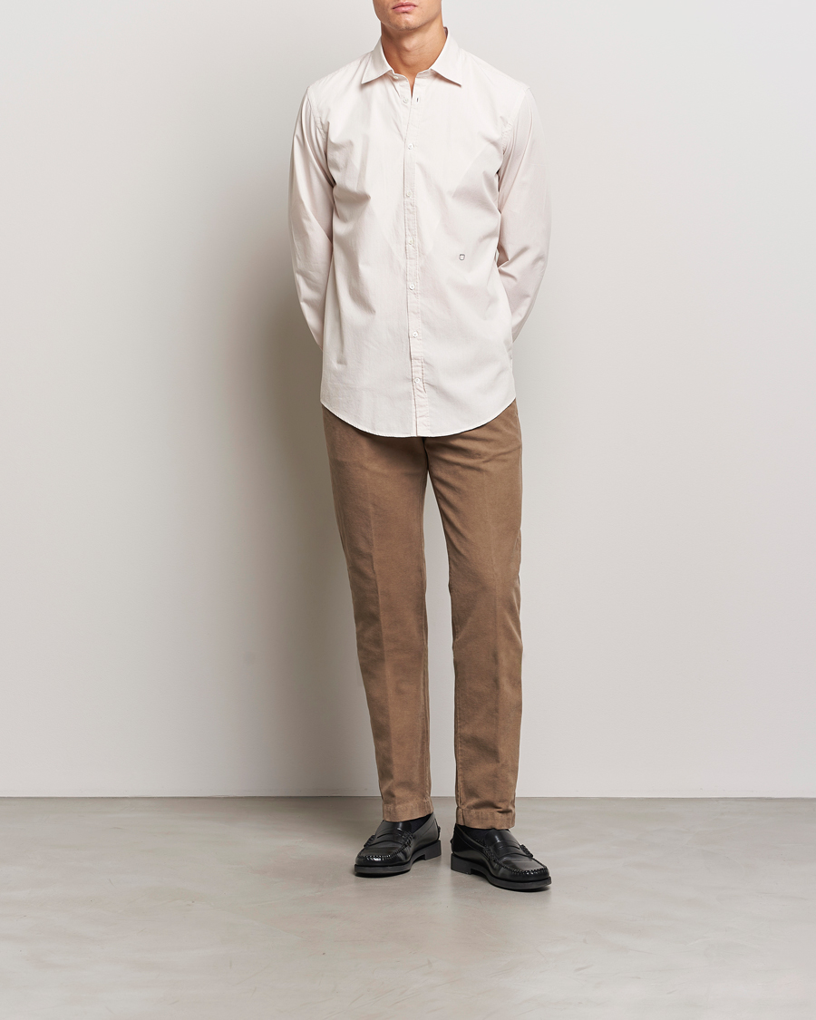 Herre | Bukser | Massimo Alba | Ionio Pleated Moleskine Trousers Brown