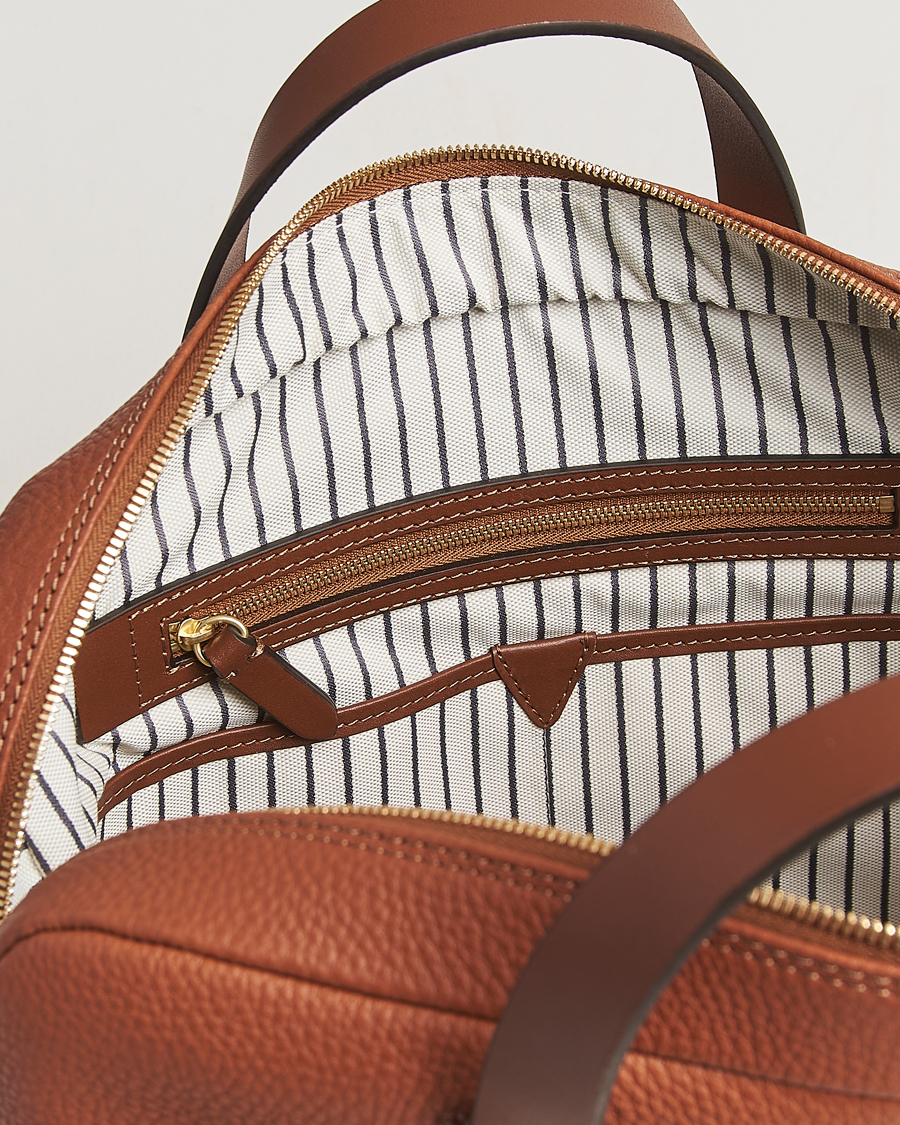 Herre | Tasker | Mismo | Aspire Pebbled Leather Briefcase Tabac
