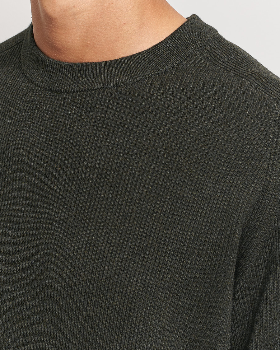 Herre | Trøjer | NN07 | Kevin Cotton Knitted Sweater Dark Army