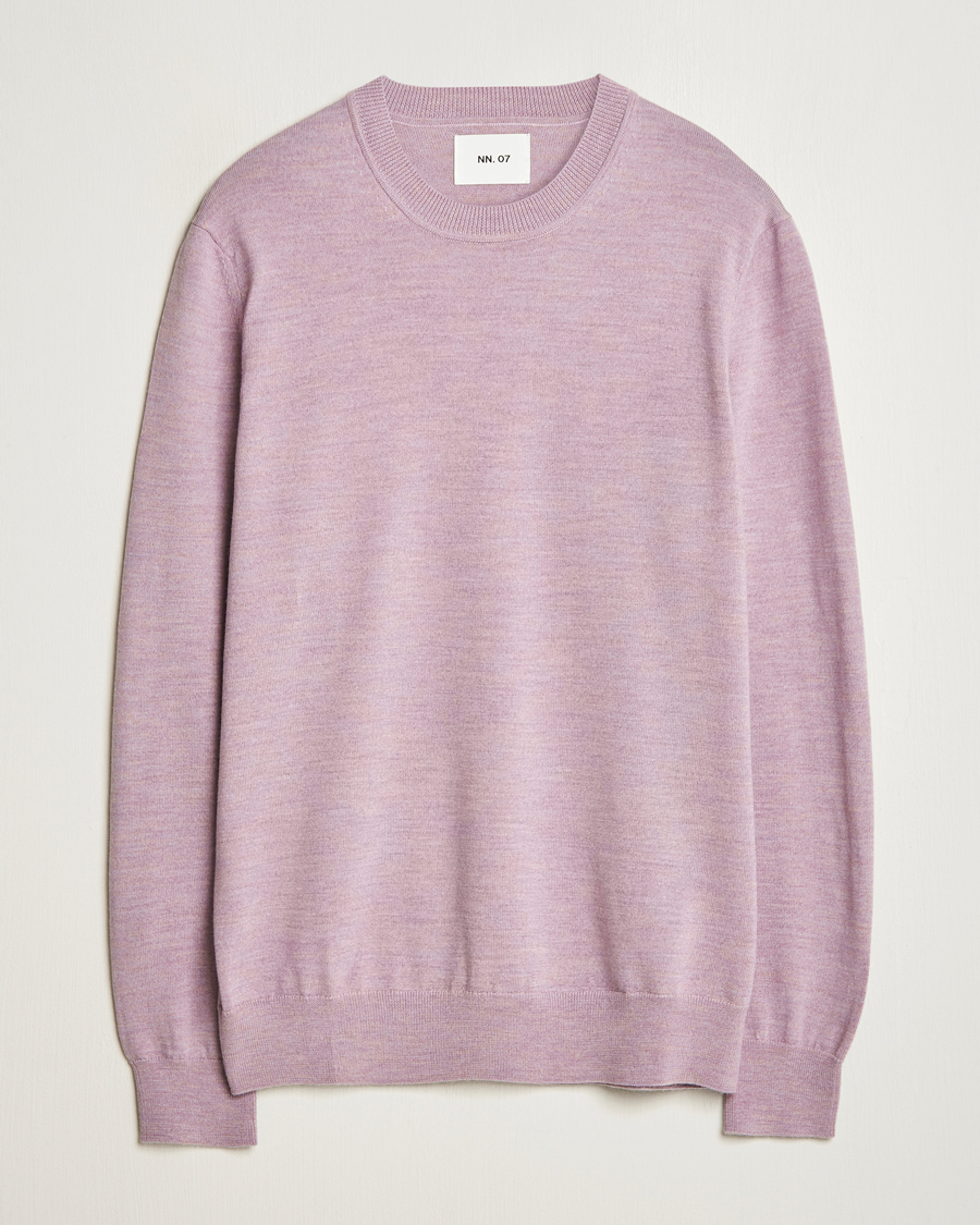 Herre | Trøjer | NN07 | Ted Merino Crew Neck Pullover Grape Shake
