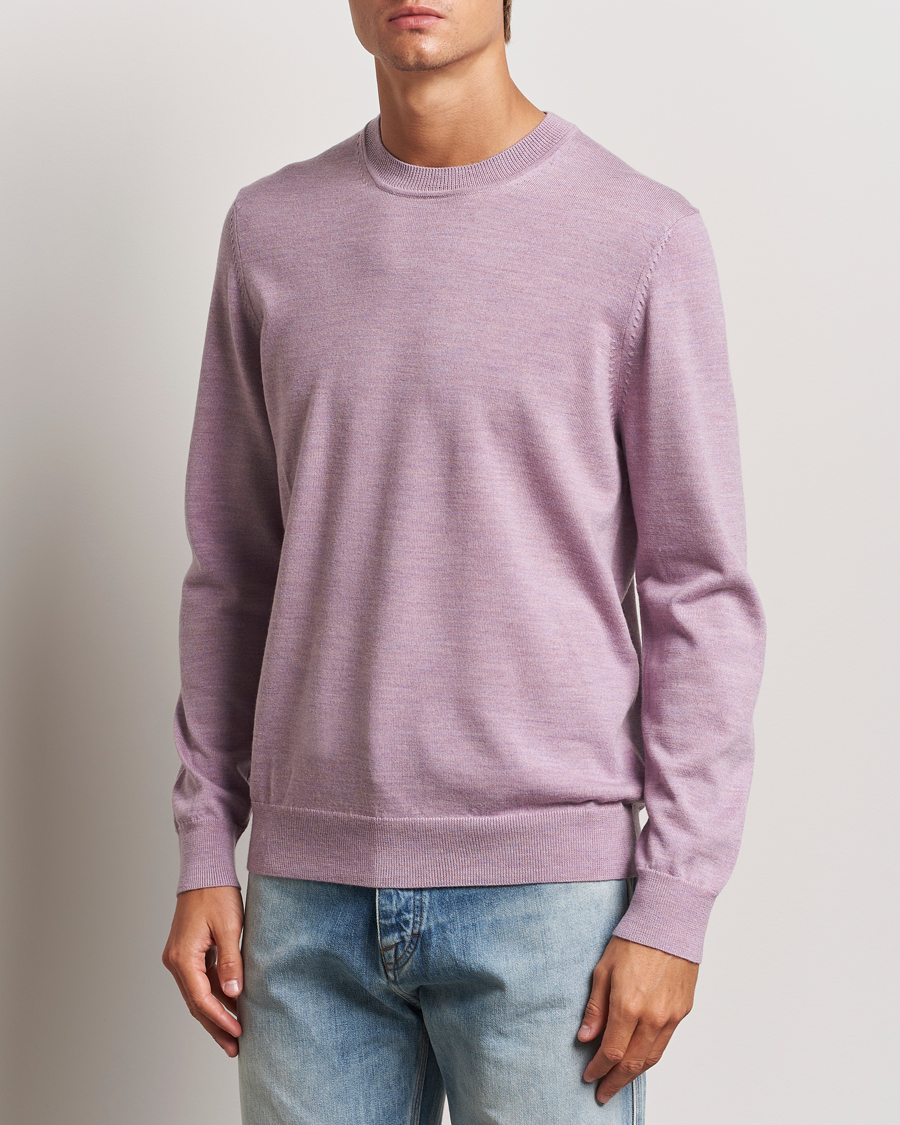 Herre | Trøjer | NN07 | Ted Merino Crew Neck Pullover Grape Shake