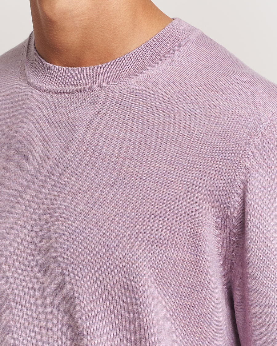Herre | Trøjer | NN07 | Ted Merino Crew Neck Pullover Grape Shake