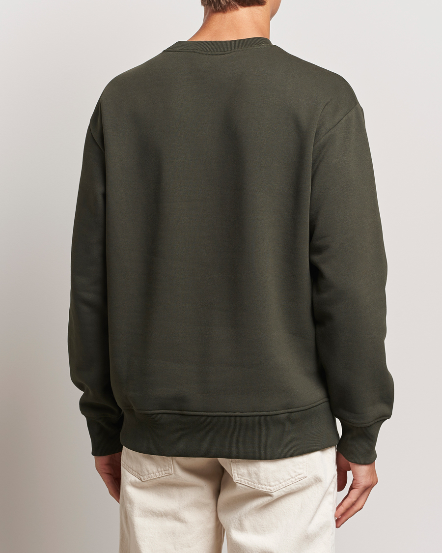 Herre | Trøjer | NN07 | Briggs Crew Neck Sweatshirt Dark Army