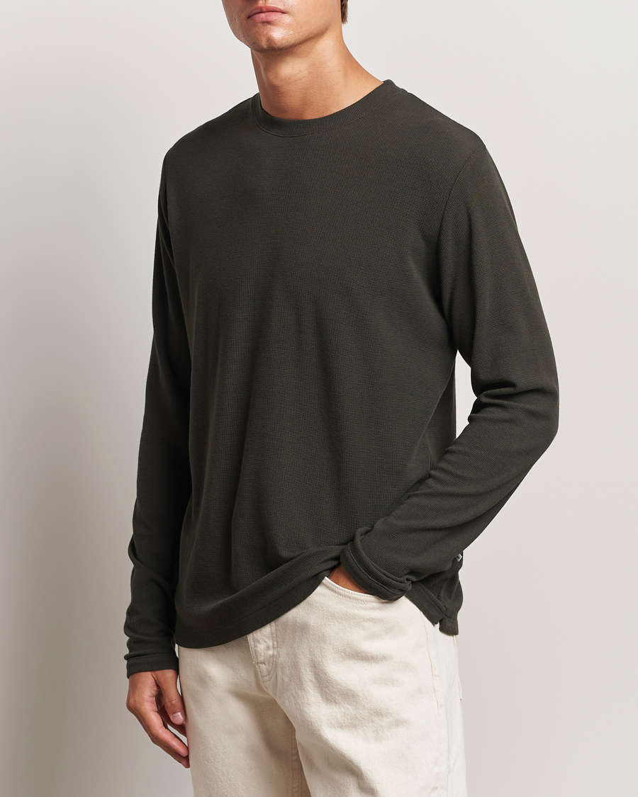 Herre | Trøjer | NN07 | Clive Knitted Sweater Dark Army