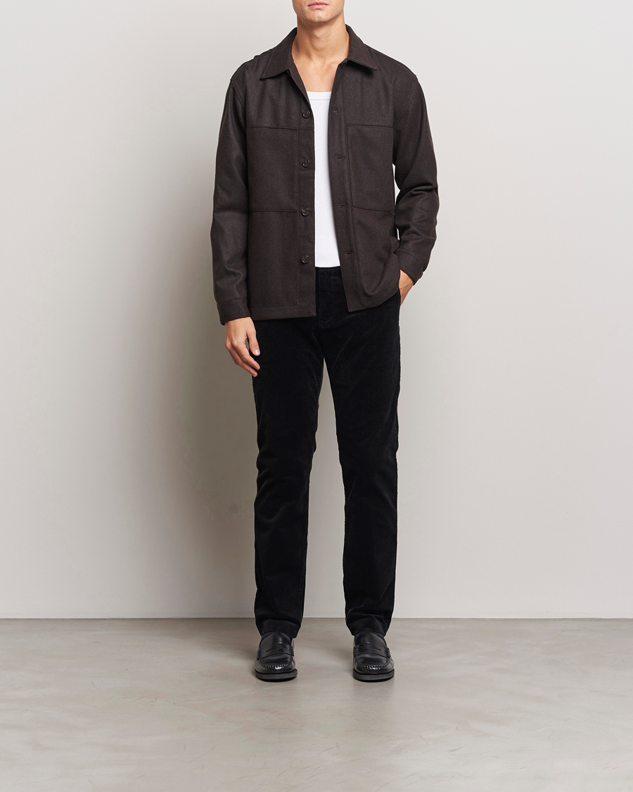 Herre | Bukser | NN07 | Theo Regular Fit Corduroy Chinos Black