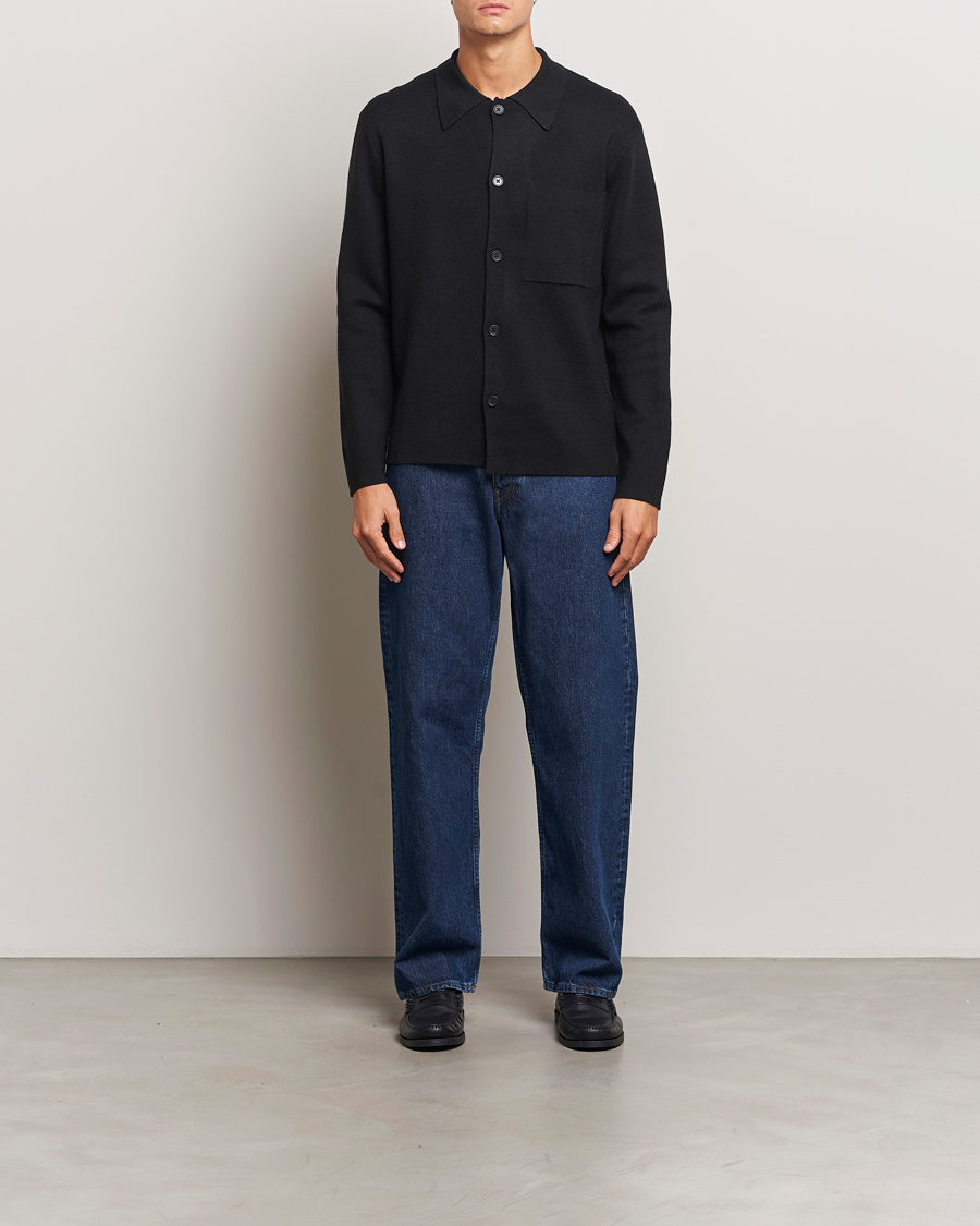 Herre | Trøjer | NN07 | Jonas Cotton/Modal Cardigan Black